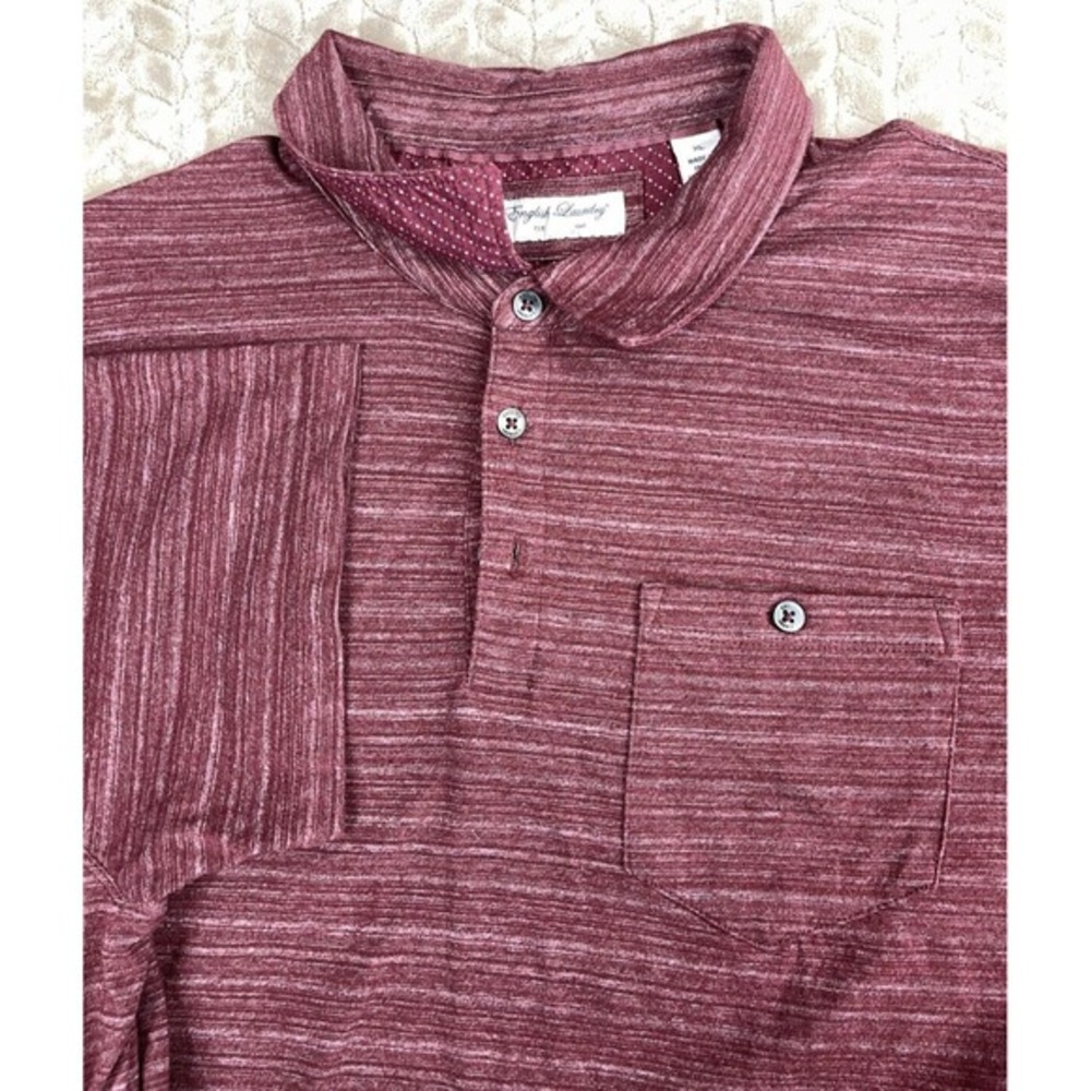 English Laundry Men's Polo Shirt XL Red Short‎ Sleeve Golf Casual Wear